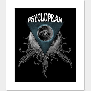 Psyclopean - New Logo Lovecraft design dark ambient dungeon synth Posters and Art